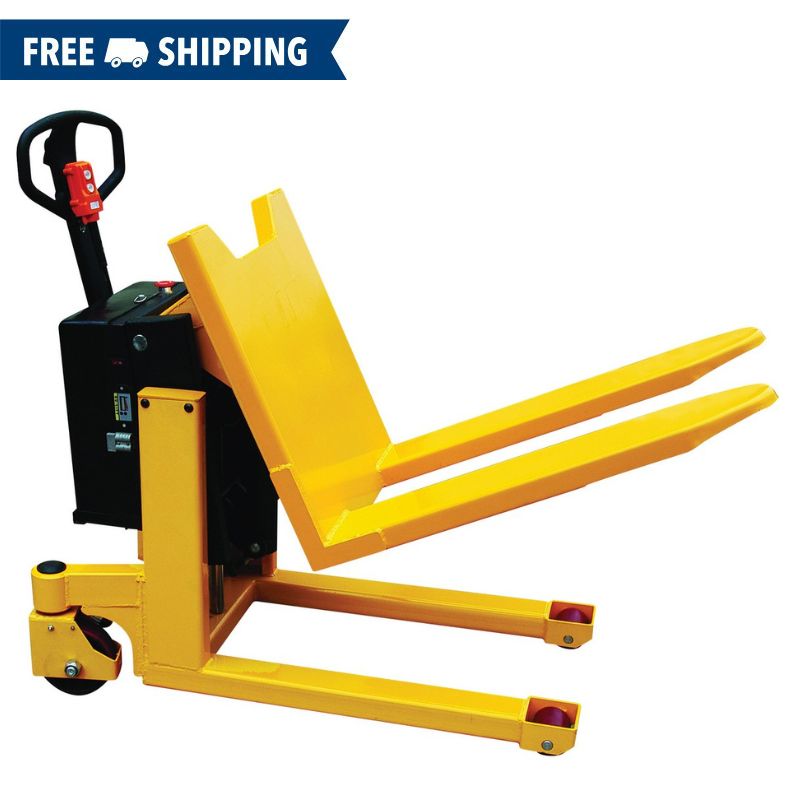 Vestil DC Powered 12 Volt Tilt Pallet Truck with 2,200lb Capacity TM-22-DC