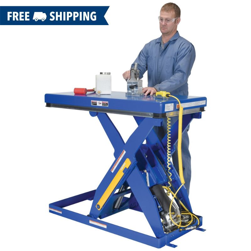 Vestil EHLT-2448 Electric Hydraulic Scissor Lift Table 24in x 48in