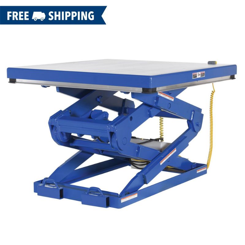 Vestil EHLTD-70 Electric Double Scissor Lift Table 70in Height
