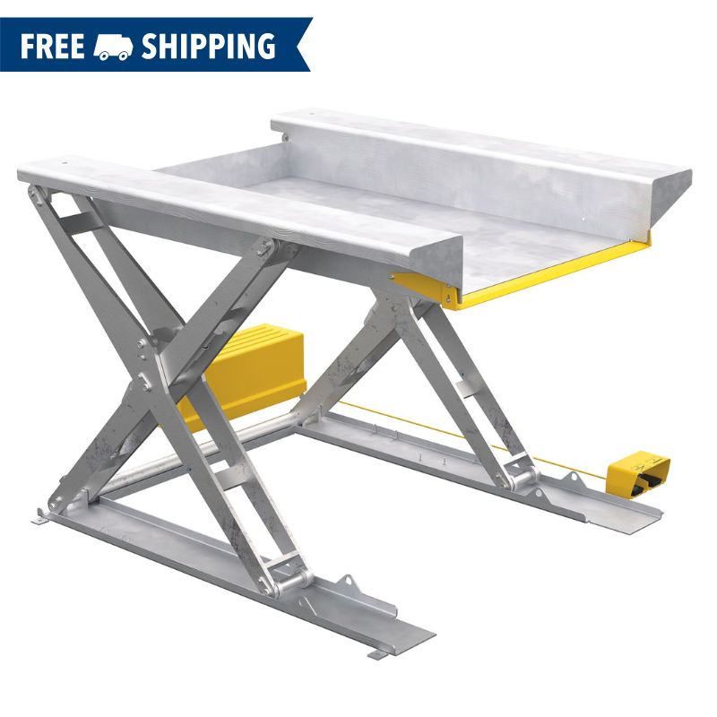 Vestil EHLTG-3850-PSS Stainless Steel Ground Scissor Lift Table 38in x 50in