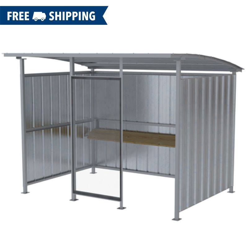Vestil Galvanized Multi-Duty Smokers Shelter 95in x 120in x 90in MDS-96-SM-HDG