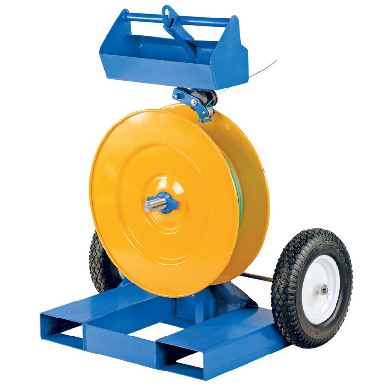 Vestil Manual Strapping Machine with Fork Lift Pockets Strap-FP