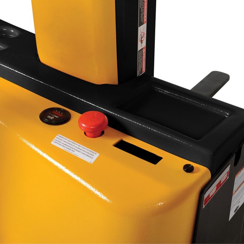 Vestil Narrow Mast Full-Electric Stacker with Adjustable Forks and Legs SNM-AA