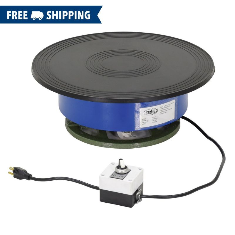 Vestil 750lb Capacity Powered Turntable 18in x 18in x 6-1/2in PT-750