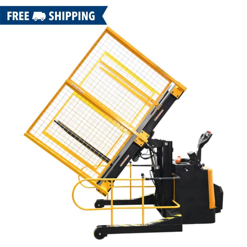 Vestil Portable Pallet Inverter With Cage 32in to 76in Fork Opening PI-P-SL-3276-PRSR
