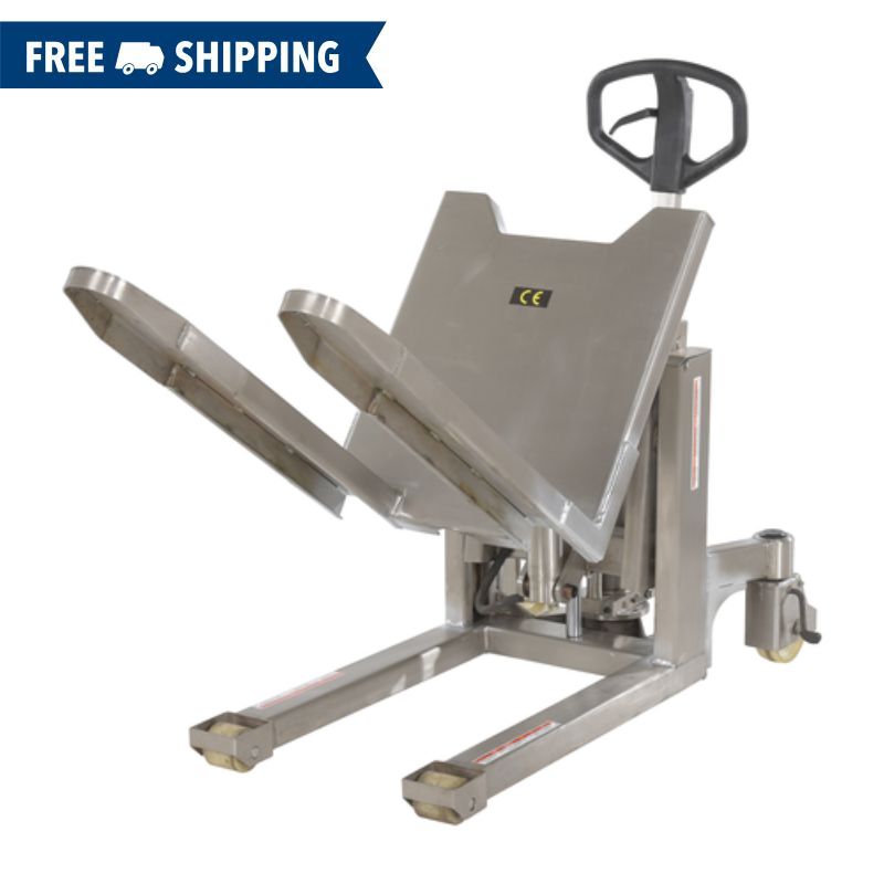 Vestil Stainless Steel Manual Tilt Master with 2,200lb Capacity TM-22-M-SS
