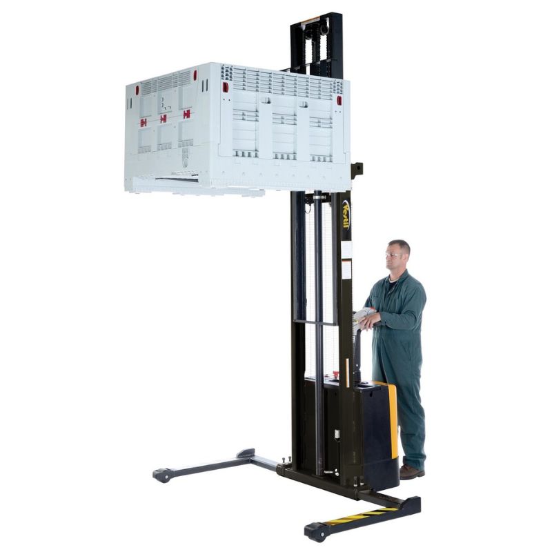 118" Raised Height Stacker with Electric Lift and Drive