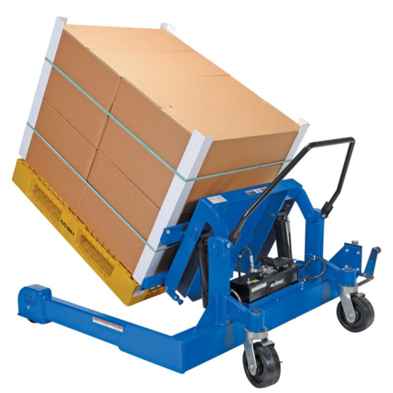 Vestil Steel Reciprocating Air/Oil Powered Straddle Tilt Master TMS-AIR