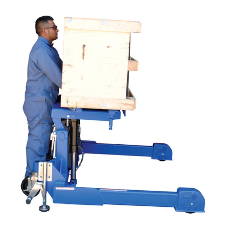 Vestil Steel 12 Volt DC Powered Straddle Tilt Master TMS-DC