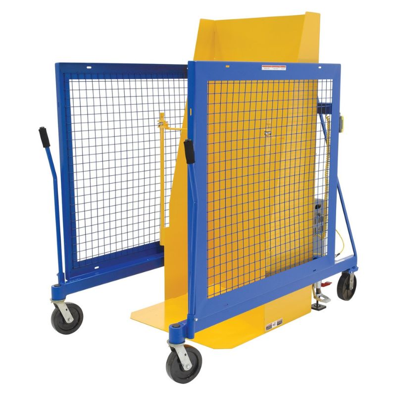 Vestil Steel DC Powered Universal Trash Can Dumper TCD-U-DC